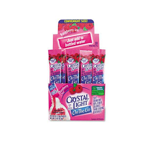 Crystal Light on The Go Raspberry Ice Drink Mix 30 Packets