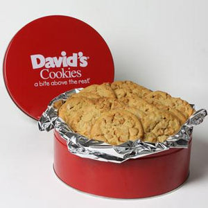 David's Cookies Peanut Butter with Reese's Chips 2lb Tin