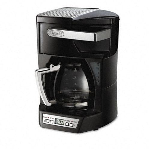Delonghi Stainless Steel Black 12-Cup Programmable Coffee Maker