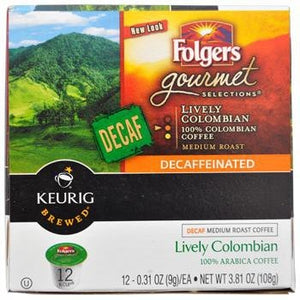 Folgers Lively Colombian Decaf K-Cup&reg; Pods 12ct