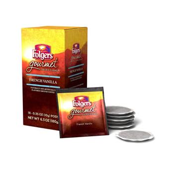 Folgers Gourmet Selections French Vanilla Coffee Pods 18ct