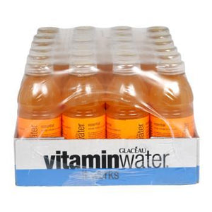 Glaceau Vitamin Water Essential Orange 24 20oz Bottles Front Case