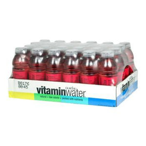 Glaceau Vitamin Water Power-C Dragonfruit 24 20oz Bottles Angled Case