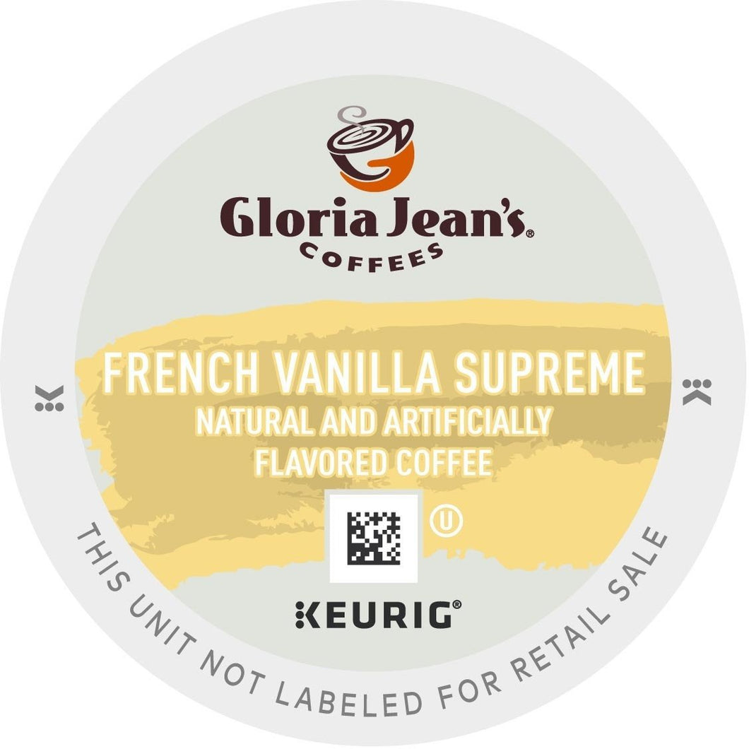 Gloria Jean's Coffee French Vanilla Supreme K-Cups 96ct Flavored