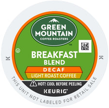 Green Mountain Coffee Breakfast Blend Decaf K-Cups 24ct Mild