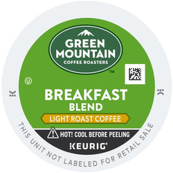 Green Mountain Coffee Breakfast Blend K-Cups 96ct Mild