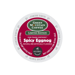 Green Mountain Coffee Spicy Eggnog K-Cup® Pods 96ct Seasonal