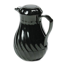 Hormel Swirl Design 64oz Black Poly Lined Coffee Carafe