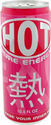 Hot Pure Energy Drink 24 10.5oz Cans