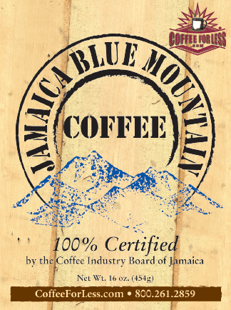 Jamaica Blue Mountain Coffee Beans 3Lb Bag