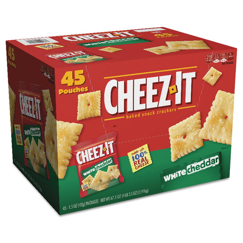Sunshine Cheez-it Crackers, 1.5 oz Bag, White Cheddar, 45/Carton