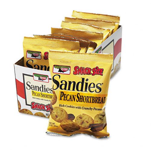 Keebler Sandies Pecan Shortbread Mini Cookies 2oz Snack Packs 8ct Box