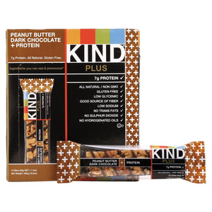 KIND Plus Nutrition Boost Bar Peanut Butter Dark Chocolate with Protein 12ct