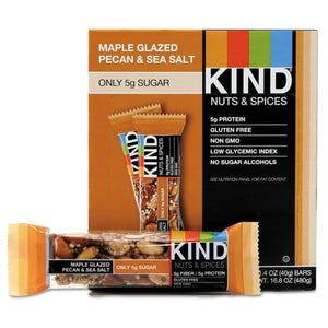 KIND Nuts and Spices Bar Maple Glazed Pecan and Sea Salt 12ct