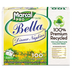 Marcal 15x17 Inch Two Ply Dinner Napkins 3000ct