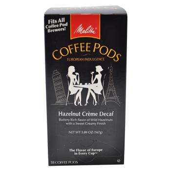 Melitta Hazelnut Creme Decaf Coffee Pods