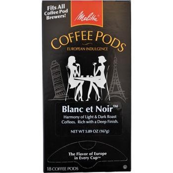 Melitta One:One Blanc Et Noir Coffee Pods 18ct