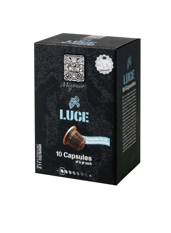 Mixpresso Luce Decaf Nespresso Compatible Coffee Capsules 50ct