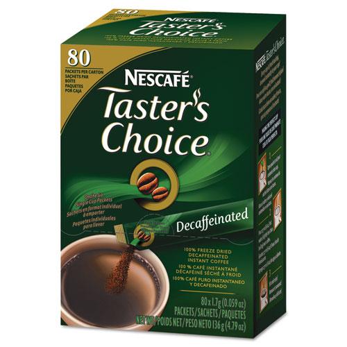 Nescafe Tasters Choice Premium Blend Decaffeinated Coffee Sticks 80ct