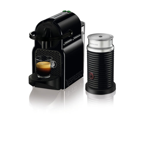 Nespresso Inissia Espresso Machine by De'Longhi with Aeroccino - Black