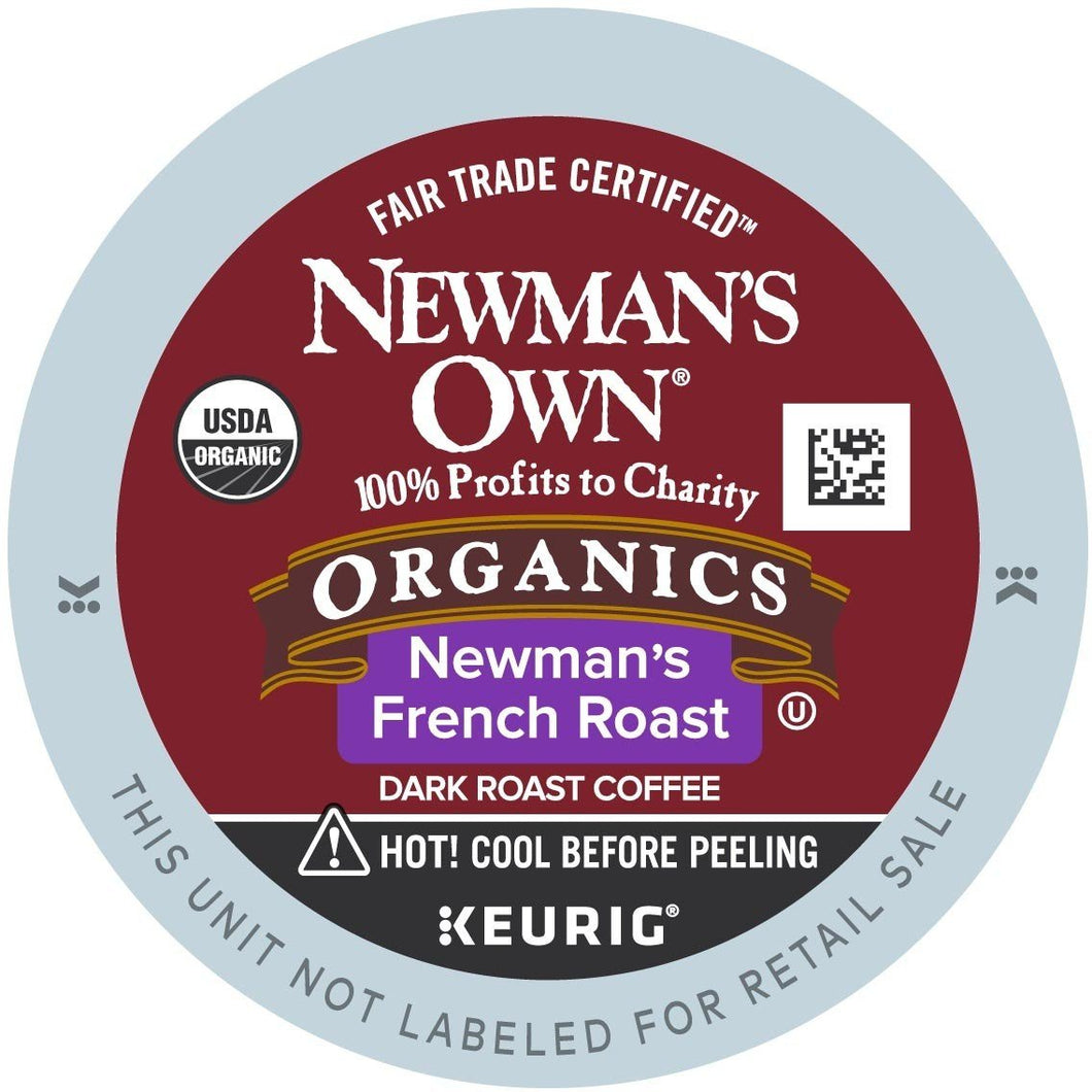 Newman's Own Organic French Roast K-cup Pods 96ct