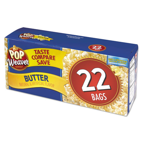 Pop Weaver Microwave Popcorn Butter 22ct
