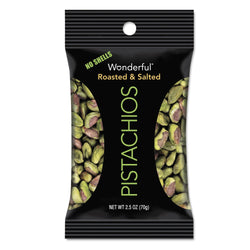 Paramount Farms Wonderful Pistachios Dry Roasted & Salted 2.5oz 8ct