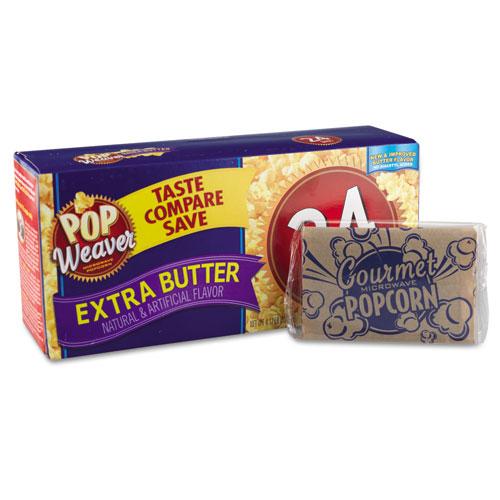 Pop Weaver Extra Butter Flavor Microwave Popcorn 15ct Box