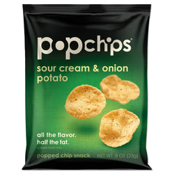 popchips Potato Chips Sour Cream & Onion Flavor 24ct