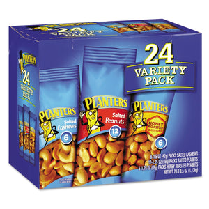 Planters Variety Pack Peanuts & Cashews 24ct