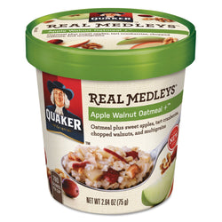 Quaker Real Medleys Oatmeal Apple Walnut Oatmeal 12ct