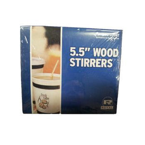 Royal 5.5-inch Wooden Stirrers 1000ct