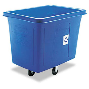 Rubbermaid Blue Recycling Cube Truck 500lb Capacity