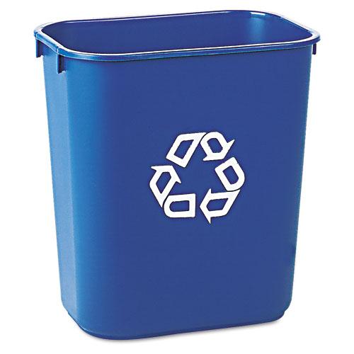 Rubbermaid Commercial Blue Small Deskside Recycling Container