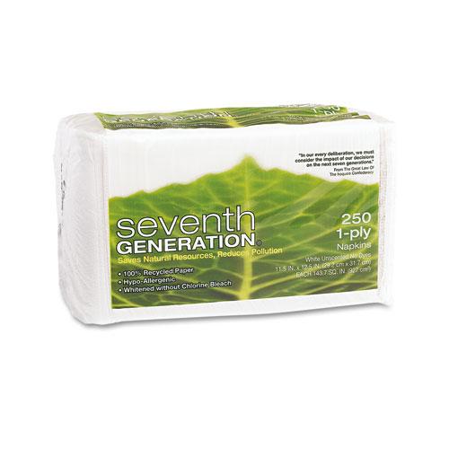 Seventh Generation 11.5x12.5 Inch Single-Ply Luncheon Napkins 250ct Pack