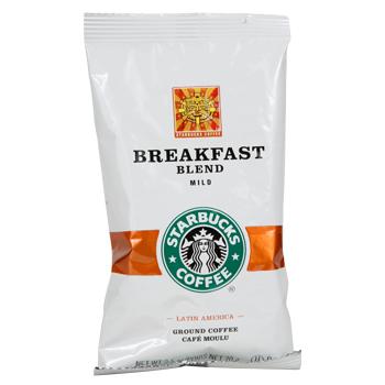 Starbucks Breakfast Blend Ground Coffee 18 2.5oz Bag
