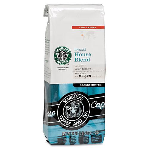 Starbucks  Coffee House Blend DECAFFEINATED 1lb Bag of Beans
