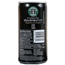 Starbucks DoubleShot Espresso Drink 12 6.5oz Cans Back