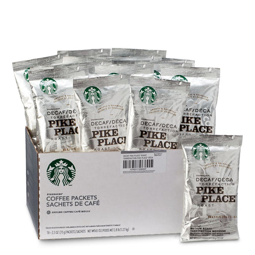 Starbucks Decaf Pike Place Ground Coffee 18 2.5oz Bags