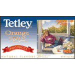 Tetley's Orange Spice Black Tea 20 Drawstring Tea Bag