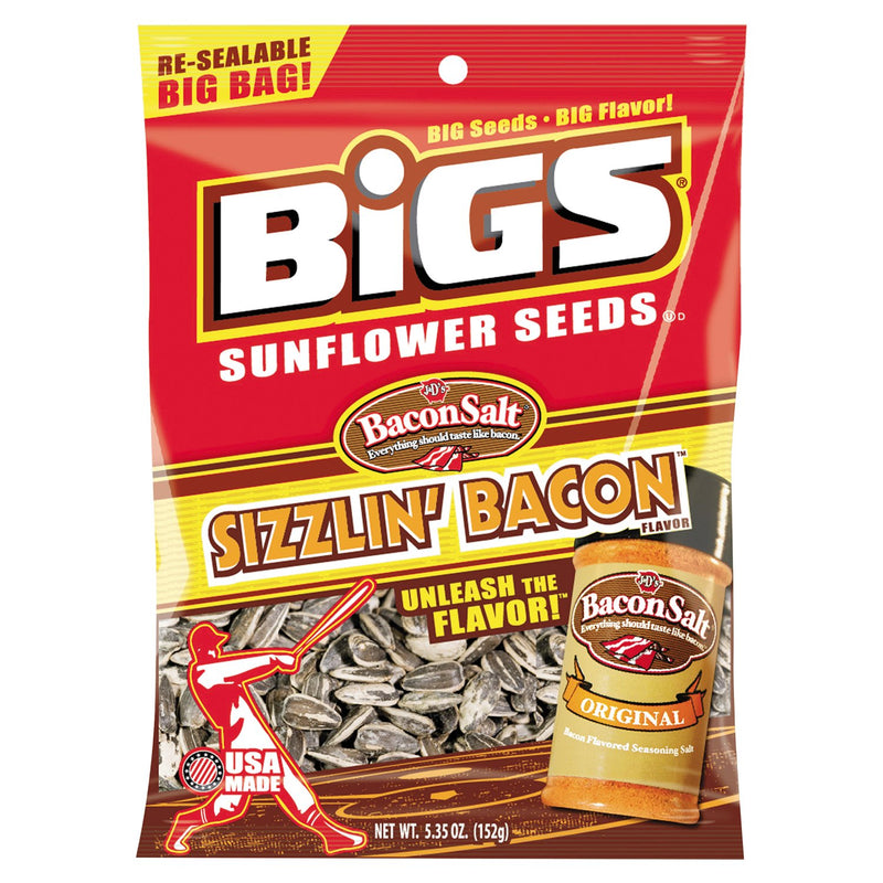 BIGS Bacon Sunflower Seeds 5.35oz Bag 12ct