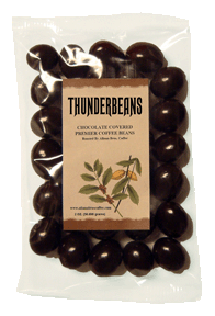 Entner-Stuart Thunder Beans Chocolate Covered Espresso Beans 2oz Package