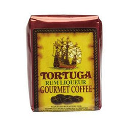 Tortuga Caribbean Rum Liqueur Gourmet Ground Coffee 8oz Bag