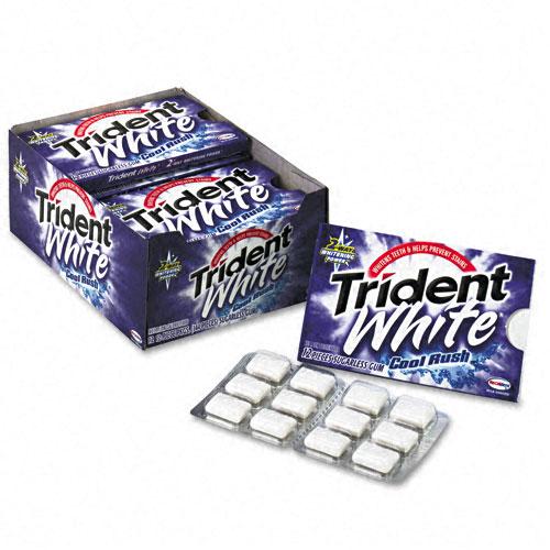 Trident White Cool Rush Sugarless White Gum 12 Packs