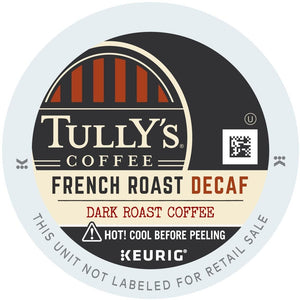Tully's French Roast Decaf K-Cups 24ct Dark