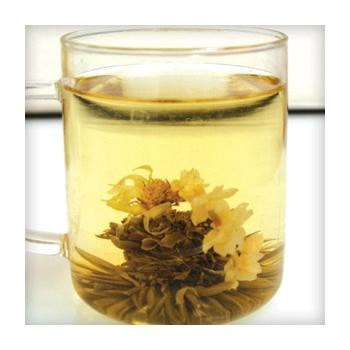 Uniq Teas Green Seashell with Chrysanthemum Loose Leaf Tea Grinds