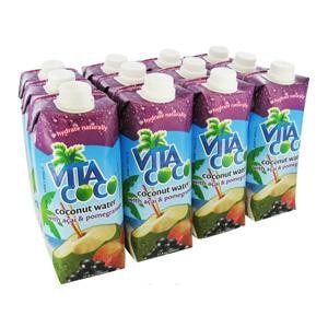 Vita Coco Acai Pomegranate Coconut Water 17oz 12-Pack Case